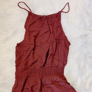 Brandy Melville maroon color romper super cute